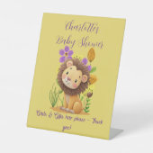 Lion Cub Baby Shower Gift Drop Off 台座サイン (正面)