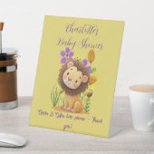 Lion Cub Baby Shower Gift Drop Off 台座サイン (インサイチュ)
