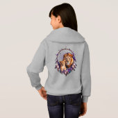 Lion Cub Dream Catcher Kids Pullover Hoodie  (裏面フル)