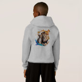 Lion Cub Paint Splatter Pullover Hoodie - Boys  (裏面フル)