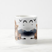 Lion Cub Photorealistic Classic Mug - Daddy  コーヒーマグカップ (中央)