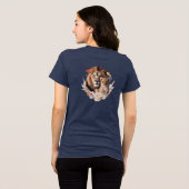 Lion Cub Royal Gold Floral Tri-blend T-Shirt  トライブレンドＴシャツ (裏面全面)