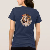 Lion Cub Royal Gold Floral Tri-blend T-Shirt  トライブレンドＴシャツ (裏面)