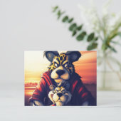 Lion Cute ポストカード (スタンド正面)