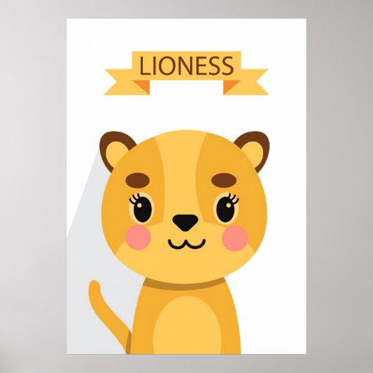 Lion Cute Lioness ポスター (正面)