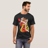 Lion Dance Year Of The Snake Chinese New Year Zodi Tシャツ (正面フル)