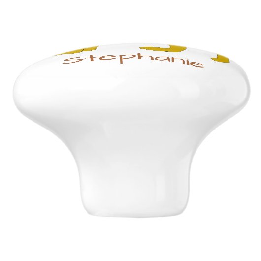 Lion Design Personalised セラミックノブ (側面)