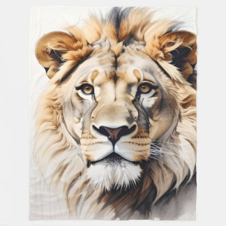 Lion Designed Blanket フリースブランケット