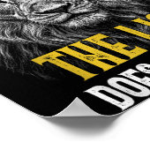 Lion Does Not Wipe - Funny Lion Meme  ポスター (角)