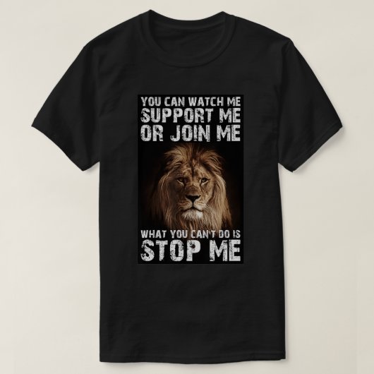 Lion Dont Stop Me Tシャツ (デザイン正面)