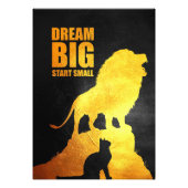 Lion Dream Big Start Small フォトプリント (正面)