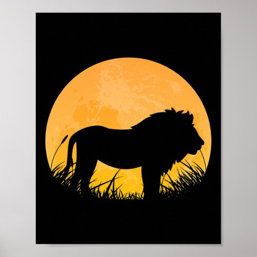 Lion Easy Halloween Outfit Lionet Cub Moon Costume ポスター (正面)