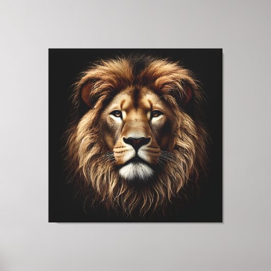 Lion Face Canvas Print キャンバスプリント (正面)