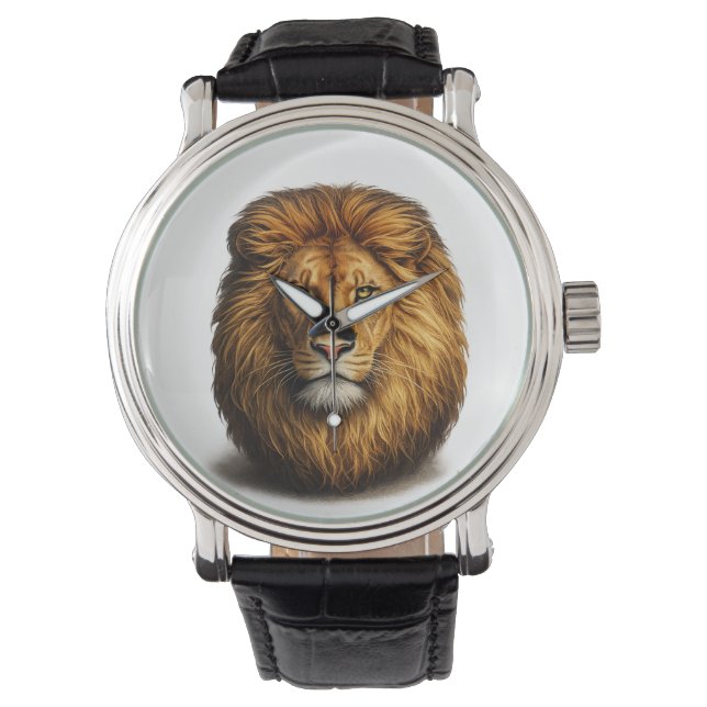 Lion Face eWatch | Cute Animal Smart Watch 腕時計 (正面)
