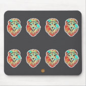 Lion Face Mouse Mat マウスパッド (正面)