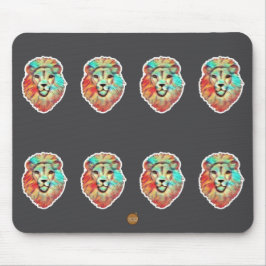 Lion Face Mouse Mat マウスパッド
