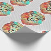 Lion Face Wrapping Paper ラッピングペーパー (角)