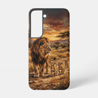 Lion Family Fine‑Art Collection – WildArchetypes Samsung Galaxy S22ケース