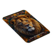 Lion fantasy colour painting Wildlife Art マグネット (右側)