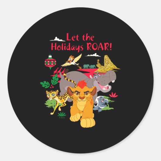 Lion Guard Let The Holidays Roar  ラウンドシール (正面)