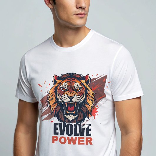 Lion Gym T-Shirt – Evolve Power Beast Mode Tee Tシャツ