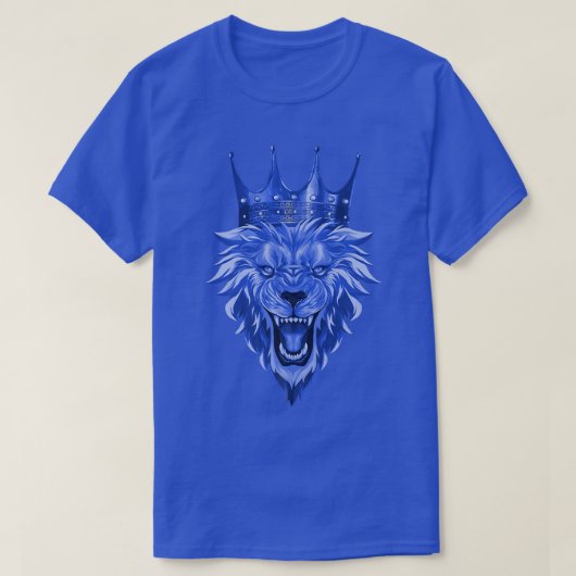 Lion Head Crown  Workout Beast King Motivation Gym Tシャツ (デザイン正面)