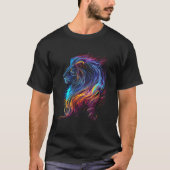 Lion head Lion Face Wild Animal Tシャツ (正面)