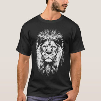 Lion Head  Portrait funny Tシャツ