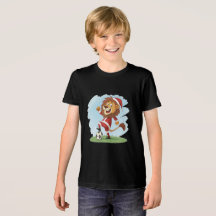 Lion in Christmas costume and soccer ball