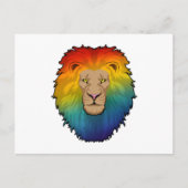 Lion in Rainbow Colours ポストカード (正面)