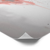 Lion Ink Painting ポスター (角)