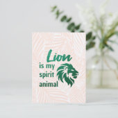 Lion is my spirit animal ポストカード (スタンド正面)