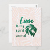 Lion is my spirit animal ポストカード (正面/裏面)