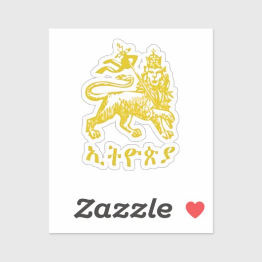 Lion Judah Haile Selassie I Jah Rastafari HIM  シール (シート)