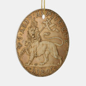 Lion Judah Haile Selassie I Jah Rastafari HIM  セラミックオーナメント (右)