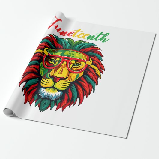 Lion junetify shirts women dress Black history f ラッピングペーパー (アンロールド)