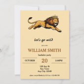 Lion King Bachelor Party Invitation 招待状 (正面)