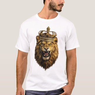 Lion King Crown T-Shirt – Majestic Royal Style Tシャツ