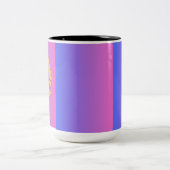 Lion King Mug - Golden Lion with Crown Coffee Mug ツートーンマグカップ (中央)