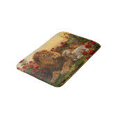 Lion & Lamb in the Roses バスマット (アングル)