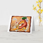 LION & LAMB PEACE (matte) - by Jeff Willis Art カード (黄色い花)