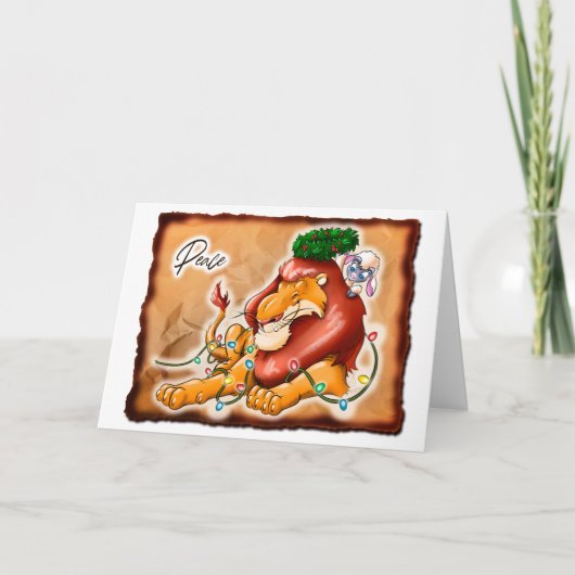 LION & LAMB PEACE (matte) - by Jeff Willis Art カード (正面)