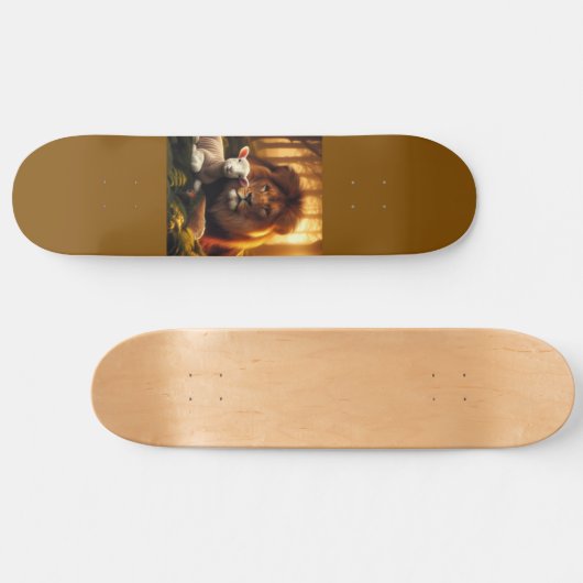 LION & LAMB SKATEBOARD DECK スケートボード (横)
