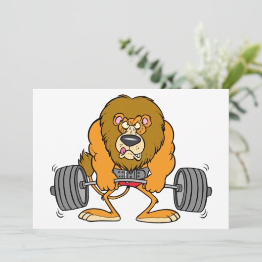 Lion Lifing Weights招待状 招待状 (スタンド正面)
