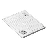 Lion Lioness Lead with Strength with Lines ノートパッド (アングル)