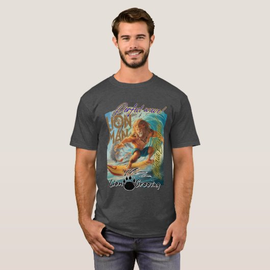 LION MAN NA PRAIA BRAVA Tシャツ (正面フル)