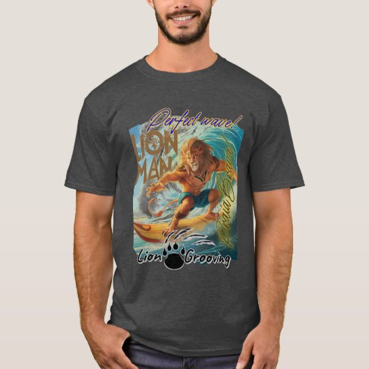 LION MAN NA PRAIA BRAVA Tシャツ (正面)