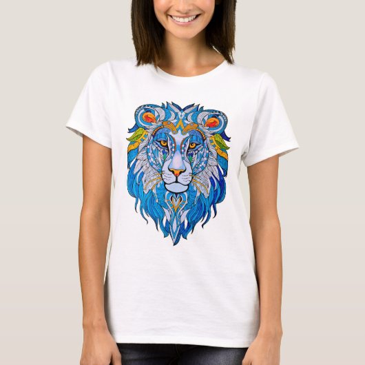Lion Mandala T Shirt Tシャツ (正面)