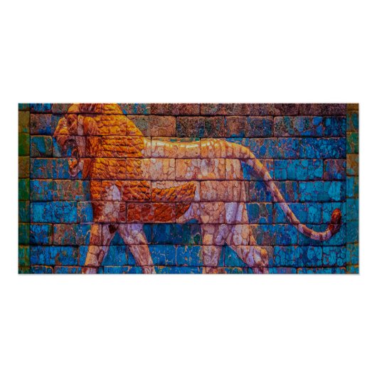 Lion of Babylon, Mesopotamia  ポスター (正面)