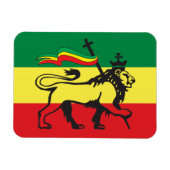 Lion of Juda - Rastafara Rastafari - Reggae Magnet マグネット (横)